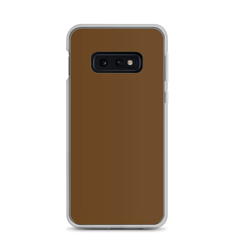 Load image into Gallery viewer, Brown Samsung Clear Thin Case Plain Color CREATIVETECH