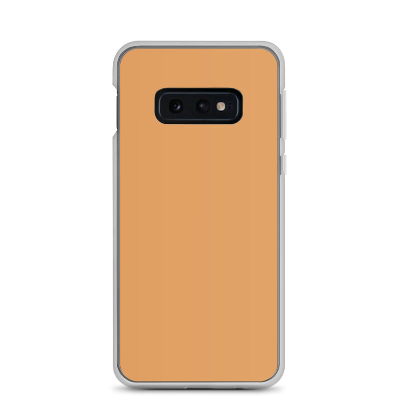 Load image into Gallery viewer, Classy Brown Yellow Samsung Clear Thin Case Plain Color CREATIVETECH