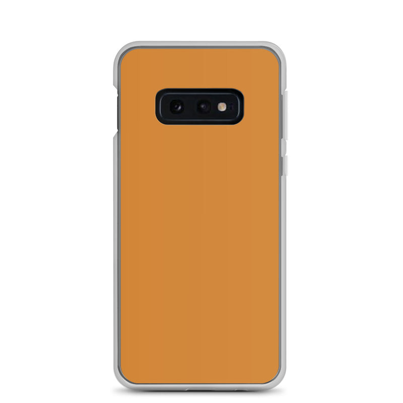 Load image into Gallery viewer, Bronze Orange Samsung Clear Thin Case Plain Color CREATIVETECH
