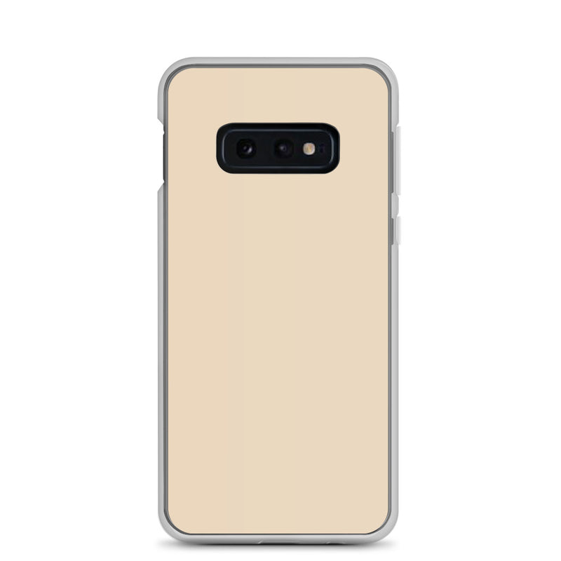 Load image into Gallery viewer, Champagne Yellow Beige Samsung Clear Thin Case Plain Color CREATIVETECH