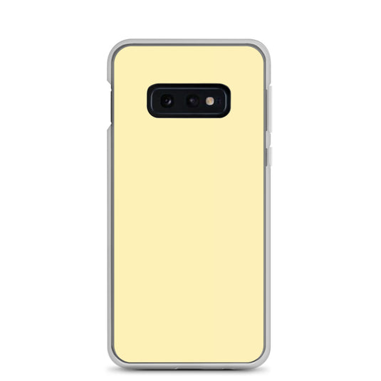 Banana Yellow Samsung Clear Thin Case Plain Color CREATIVETECH