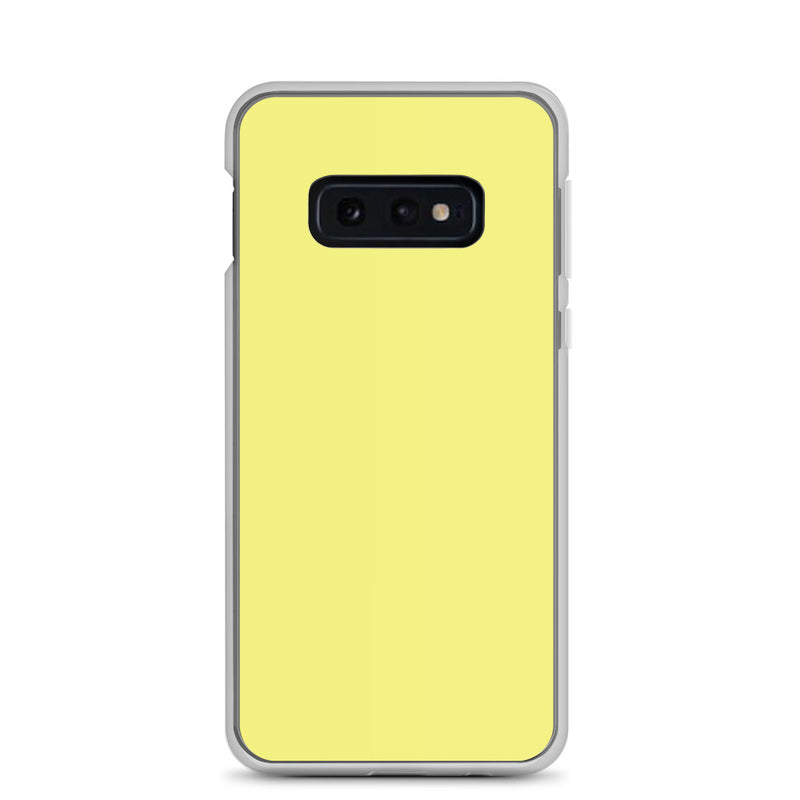 Load image into Gallery viewer, Dolly Yellow Samsung Clear Thin Case Plain Color CREATIVETECH