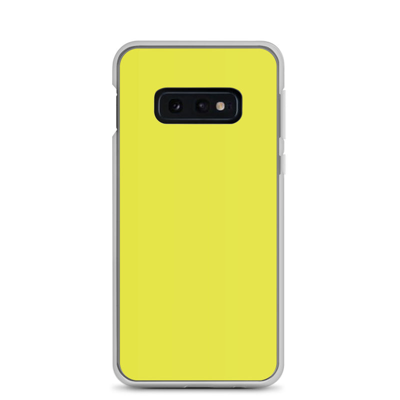 Load image into Gallery viewer, Starship Yellow Samsung Clear Thin Case Plain Color CREATIVETECH