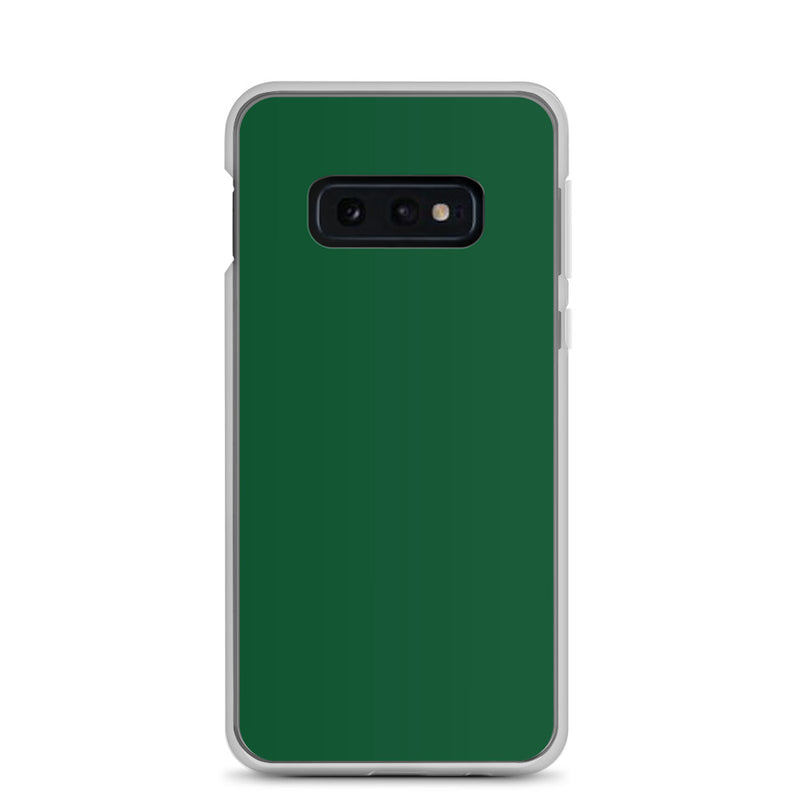 Load image into Gallery viewer, Forest Green Samsung Clear Thin Case Plain Color CREATIVETECH