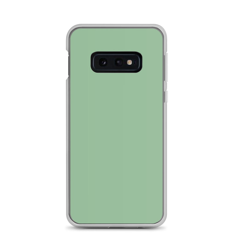Load image into Gallery viewer, Sea Green Samsung Clear Thin Case Plain Color CREATIVETECH