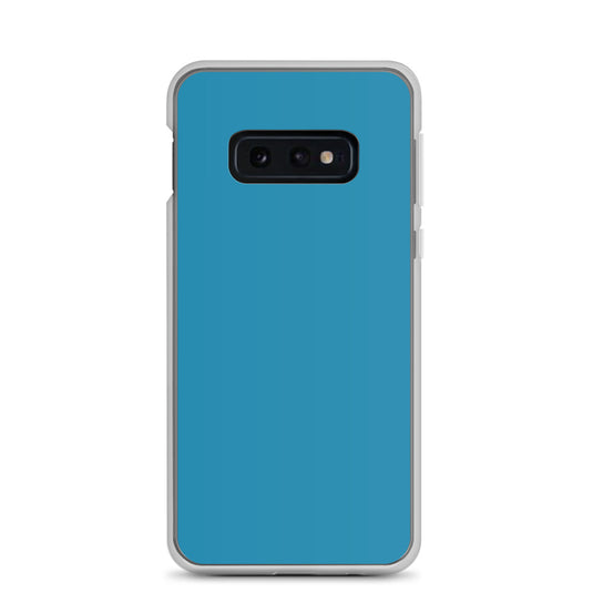 Pelorous Blue Samsung Clear Thin Case Plain Color CREATIVETECH