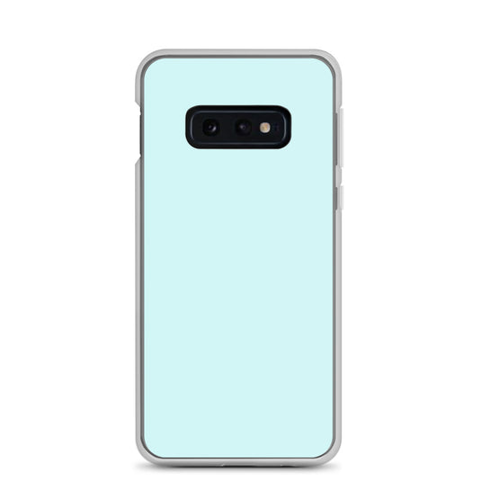 Light Cyan Blue Samsung Clear Thin Case Plain Color CREATIVETECH
