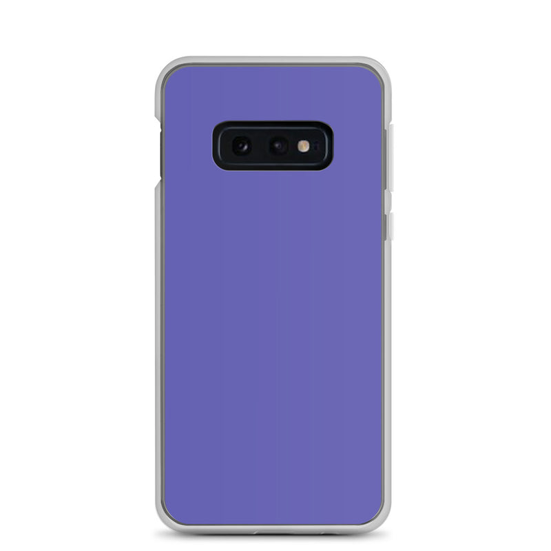 Load image into Gallery viewer, Medium Slate Purple Blue Samsung Clear Thin Case Plain Color CREATIVETECH