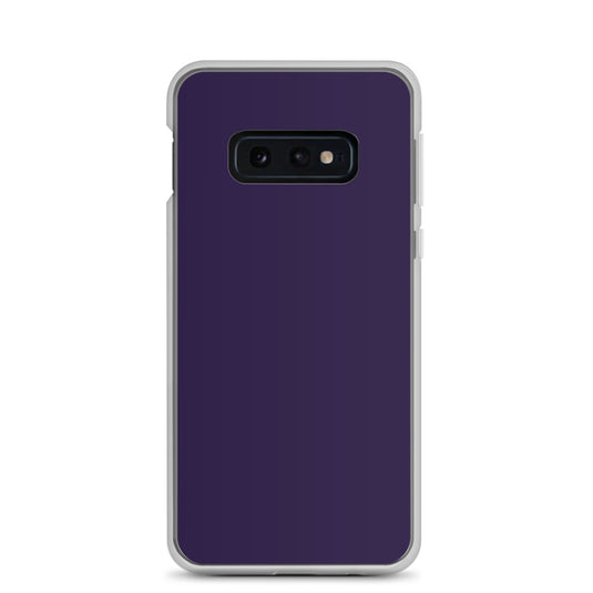 Tolopea Dark Purple Samsung Clear Thin Case Plain Color CREATIVETECH