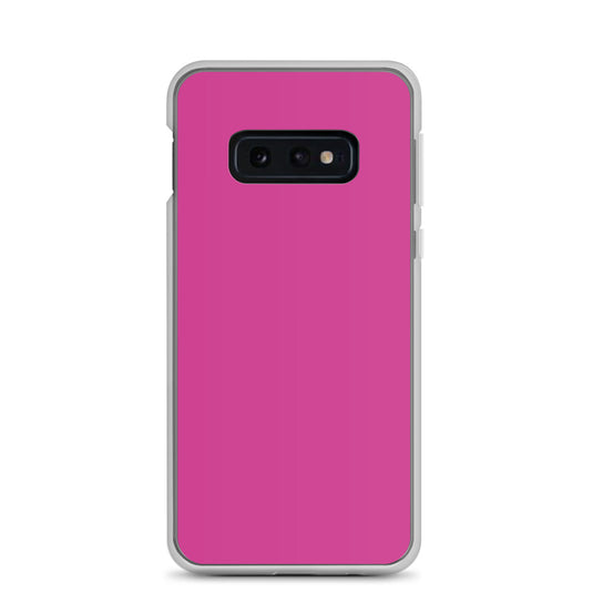 Deep Cerise Pink Samsung Clear Thin Case Plain Color CREATIVETECH