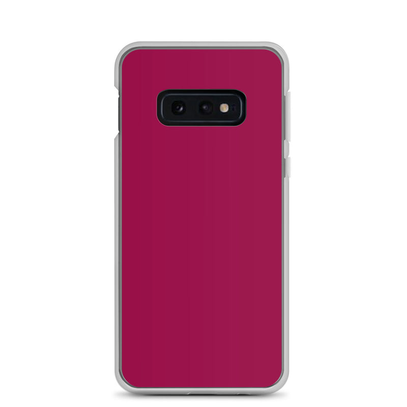 Load image into Gallery viewer, Light Burgundy Red Samsung Clear Thin Case Plain Color CREATIVETECH