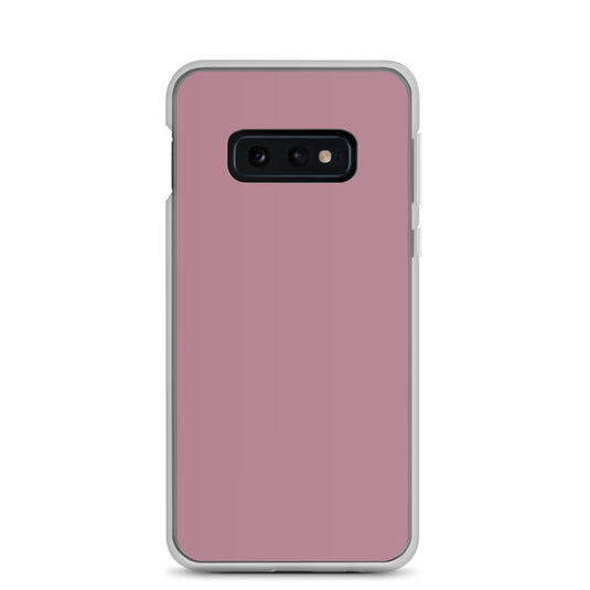 Tapestry Deep Ash Pink Samsung Clear Thin Case Plain Color CREATIVETECH