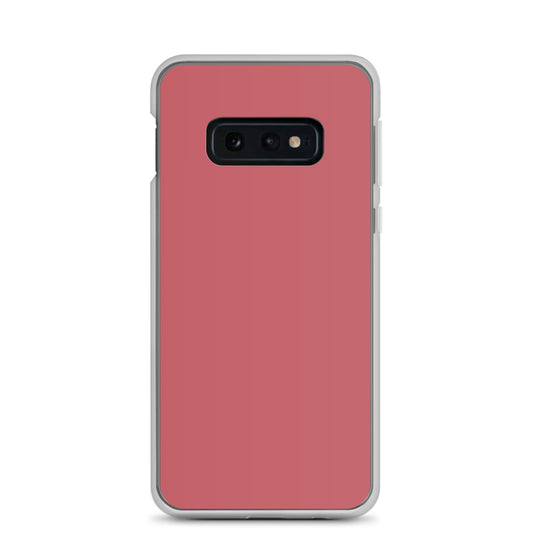 Mandy Red Samsung Clear Thin Case Plain Color CREATIVETECH