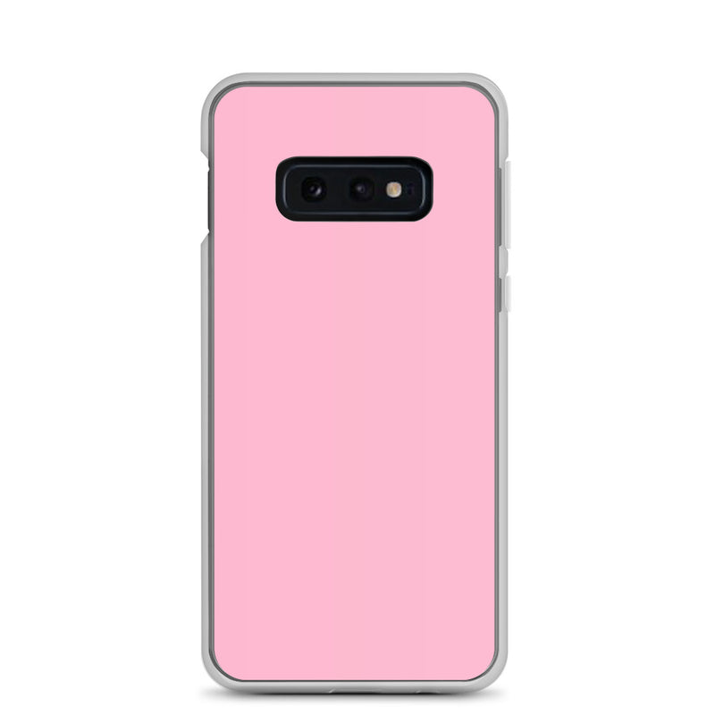 Load image into Gallery viewer, Cotton Candy Pink Samsung Clear Thin Case Plain Color CREATIVETECH