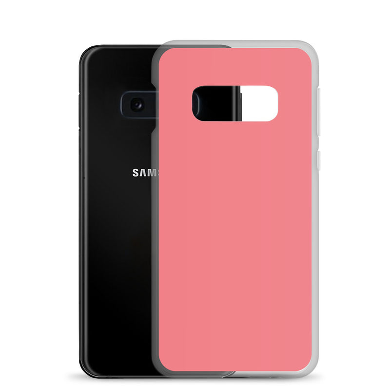 Load image into Gallery viewer, Frolly Red Samsung Clear Thin Case Plain Color CREATIVETECH