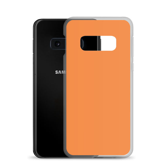 Flamenco Orange Samsung Clear Thin Case Plain Color CREATIVETECH