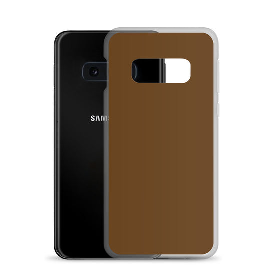 Brown Samsung Clear Thin Case Plain Color CREATIVETECH