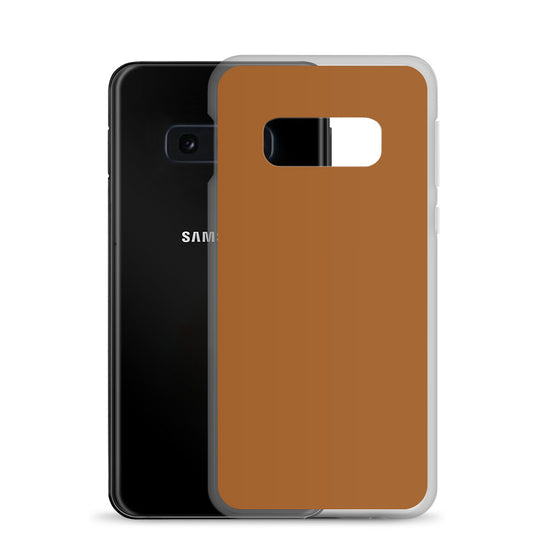 Rich Brown Samsung Clear Thin Case Plain Color CREATIVETECH