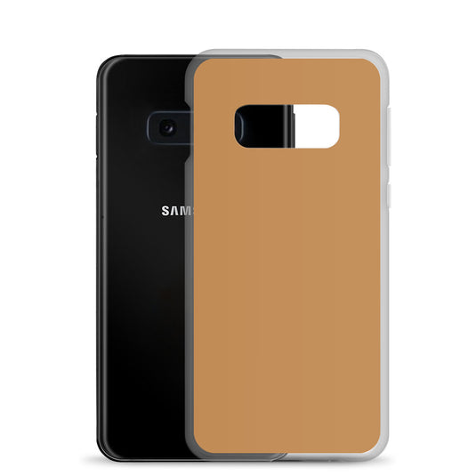 Nude Brown Yellow Samsung Clear Thin Case Plain Color CREATIVETECH