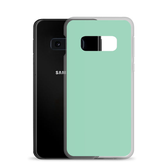 Vista Blue Green Samsung Clear Thin Case Plain Color CREATIVETECH