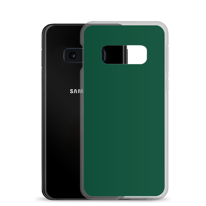 Load image into Gallery viewer, British Racing Green Samsung Clear Thin Case Plain Color CREATIVETECH