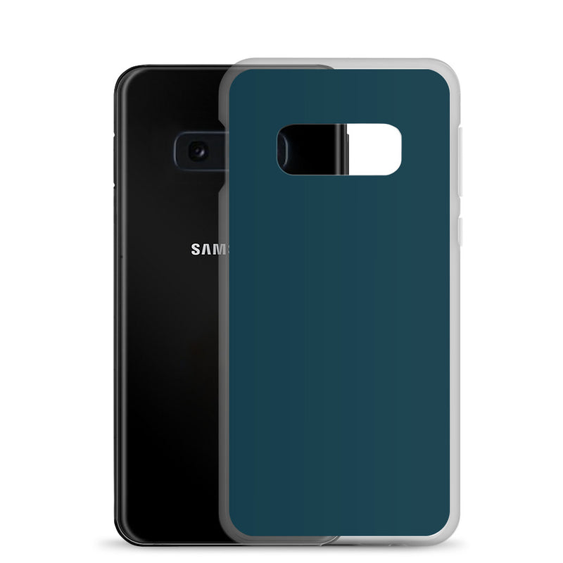 Load image into Gallery viewer, Whale Blue Samsung Clear Thin Case Plain Color CREATIVETECH