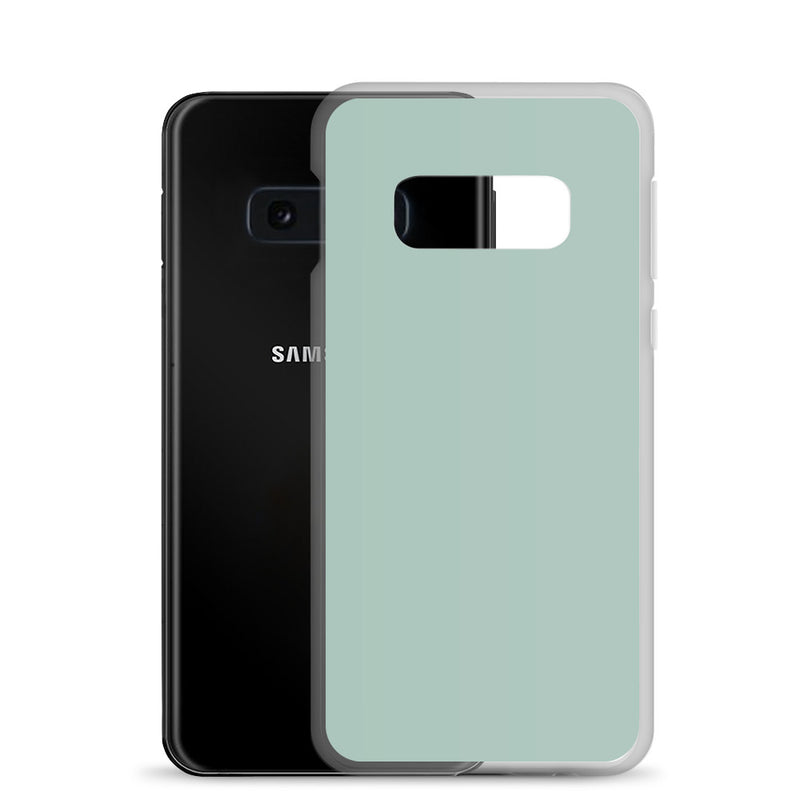 Load image into Gallery viewer, Opal Green Blue Samsung Clear Thin Case Plain Color CREATIVETECH