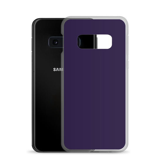 Tolopea Dark Purple Samsung Clear Thin Case Plain Color CREATIVETECH