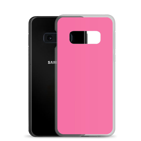 Violet Red Samsung Clear Thin Case Plain Color CREATIVETECH