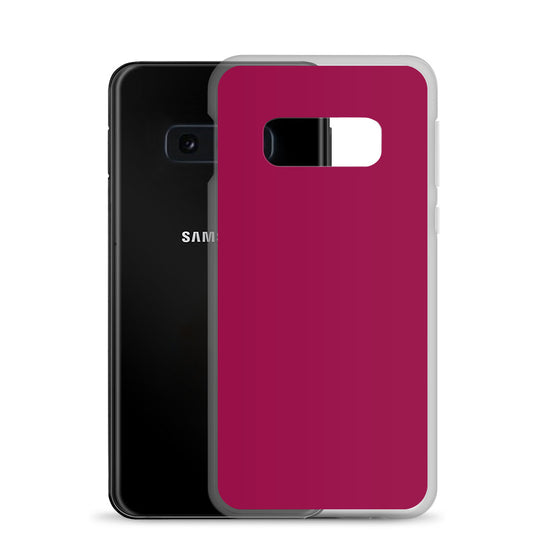 Light Burgundy Red Samsung Clear Thin Case Plain Color CREATIVETECH