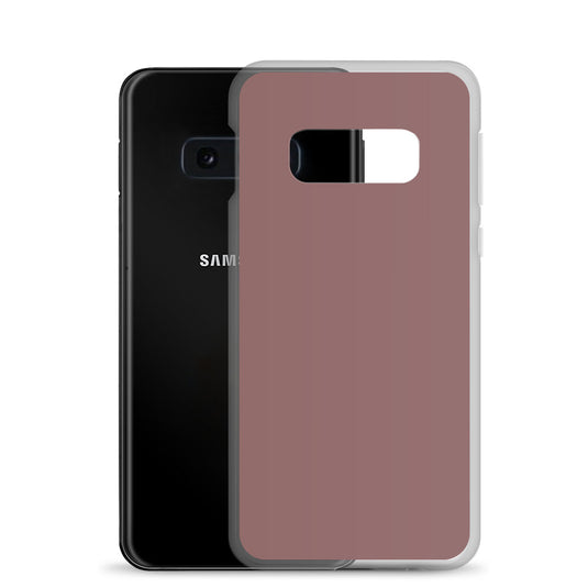Light Wood Brown Samsung Clear Thin Case Plain Color CREATIVETECH