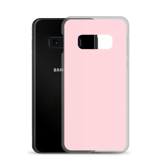 Flamingo Pink Samsung Clear Thin Case Plain Color CREATIVETECH