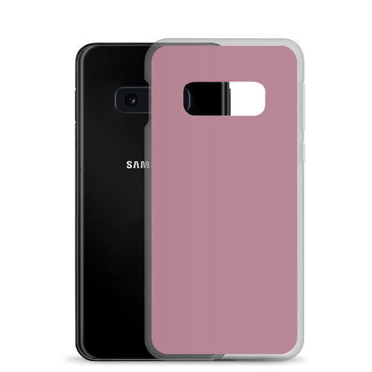 Tapestry Deep Ash Pink Samsung Clear Thin Case Plain Color CREATIVETECH