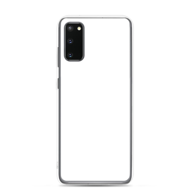 Load image into Gallery viewer, White Samsung Clear Case Plain Color CREATIVETECH