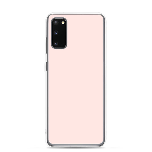 Misty Rose Pink Samsung Clear Thin Case Plain Color CREATIVETECH