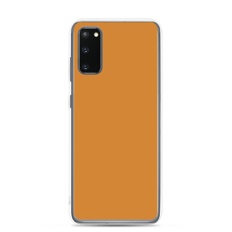 Load image into Gallery viewer, Bronze Orange Samsung Clear Thin Case Plain Color CREATIVETECH