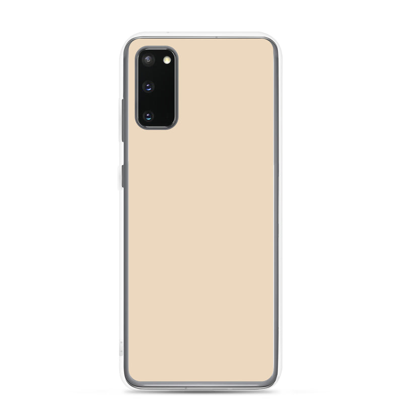 Load image into Gallery viewer, Champagne Yellow Beige Samsung Clear Thin Case Plain Color CREATIVETECH