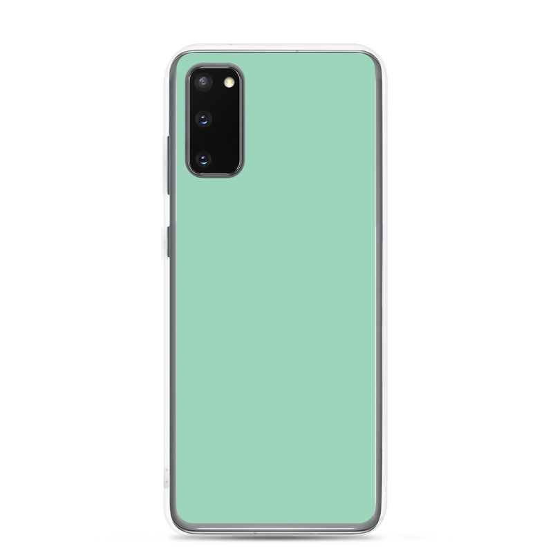 Load image into Gallery viewer, Vista Blue Green Samsung Clear Thin Case Plain Color CREATIVETECH
