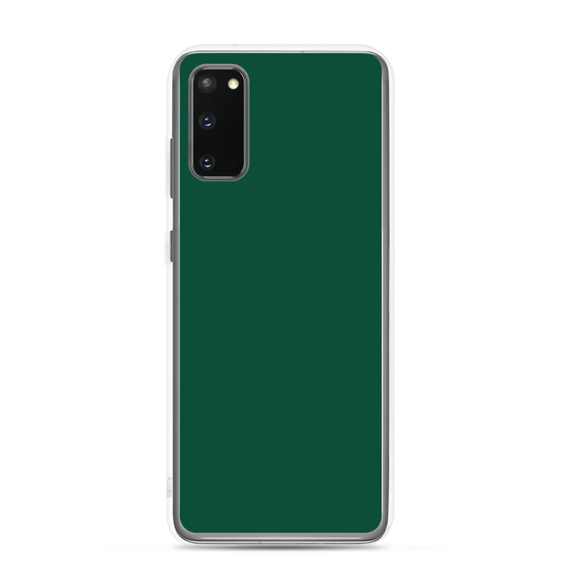 Load image into Gallery viewer, British Racing Green Samsung Clear Thin Case Plain Color CREATIVETECH