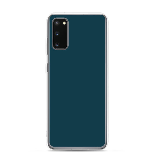 Whale Blue Samsung Clear Thin Case Plain Color CREATIVETECH