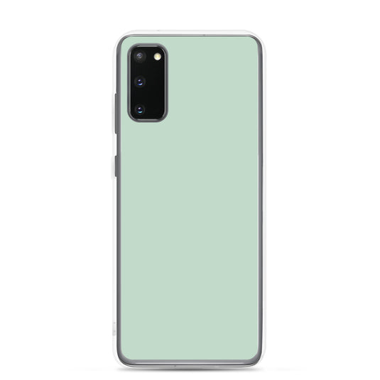 Shallow Edgewater Blue Samsung Clear Thin Case Plain Color CREATIVETECH