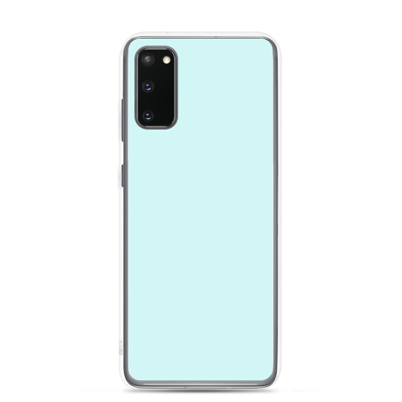 Load image into Gallery viewer, Light Cyan Blue Samsung Clear Thin Case Plain Color CREATIVETECH