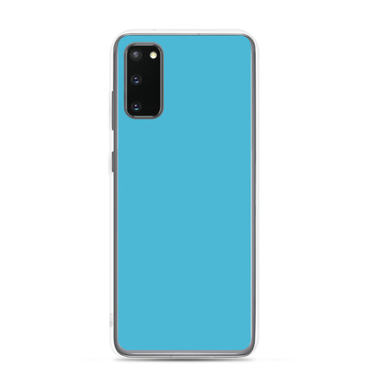 Summer Sky Blue Samsung Clear Thin Case Plain Color CREATIVETECH