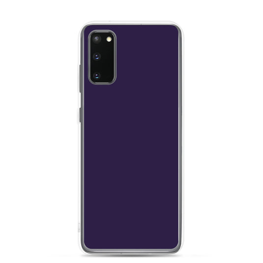 Tolopea Dark Purple Samsung Clear Thin Case Plain Color CREATIVETECH