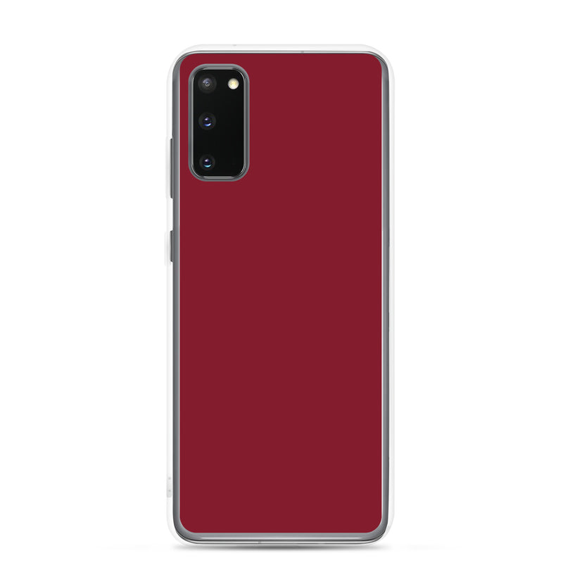 Load image into Gallery viewer, Burgundy Red Samsung Clear Thin Case Plain Color CREATIVETECH