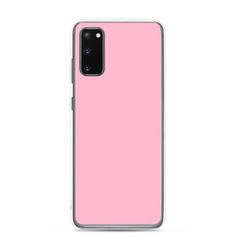Load image into Gallery viewer, Cotton Candy Pink Samsung Clear Thin Case Plain Color CREATIVETECH