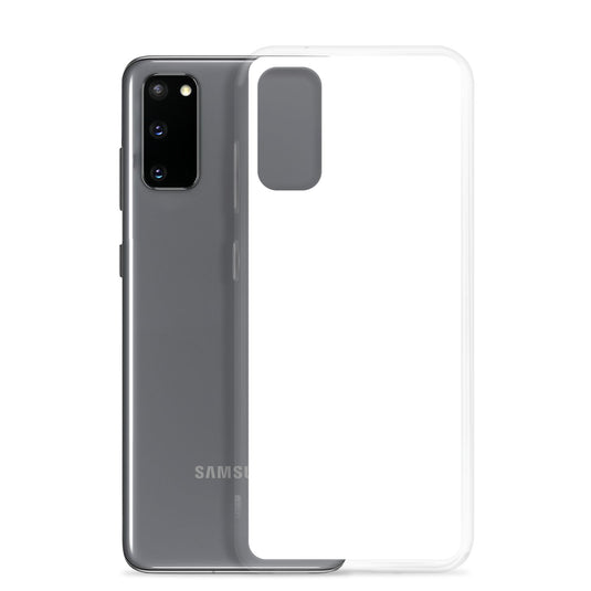 White Samsung Clear Case Plain Color CREATIVETECH