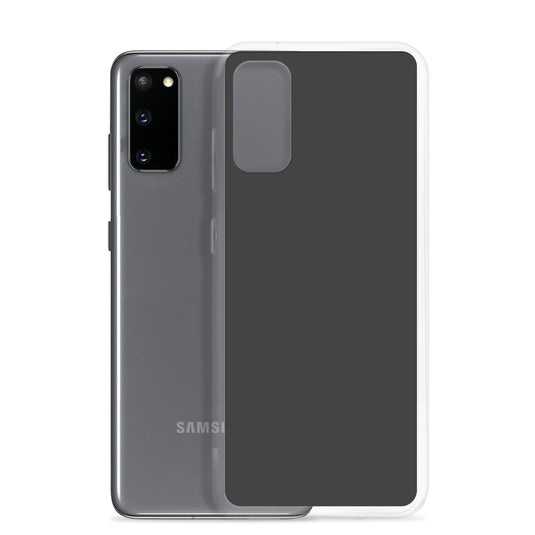 Eclipse Dark Grey Samsung Clear Thin Case Plain Color CREATIVETECH
