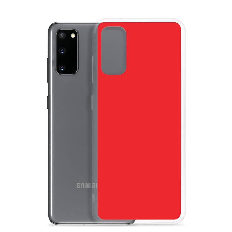 Load image into Gallery viewer, Alizarin Red Samsung Clear Thin Case Plain Color CREATIVETECH