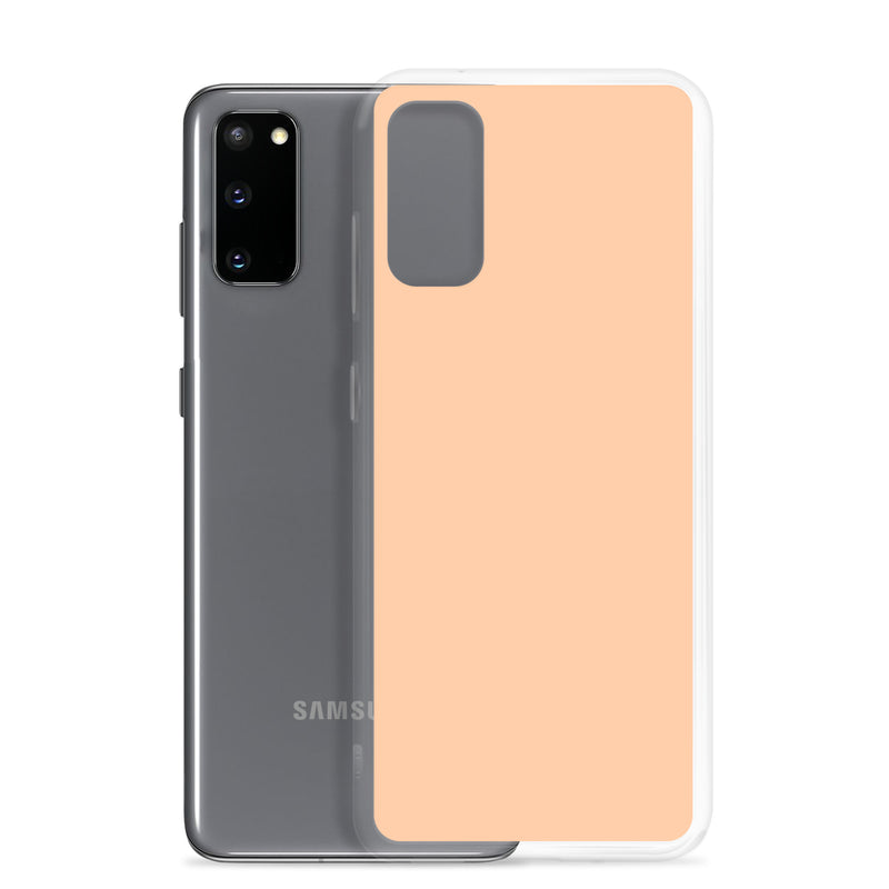 Load image into Gallery viewer, Peach Orange Samsung Clear Thin Case Plain Color CREATIVETECH